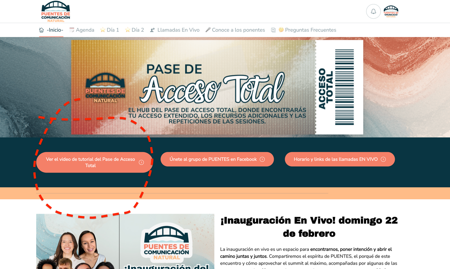 Pase de Acceso Total: Puentes de Comunicación Natural (evento/summit febrero 2026)